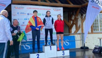 Thaïs Chausson sur le podium du cross national