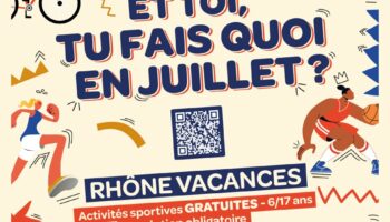 Le département du Rhône propose des vacances en juillet