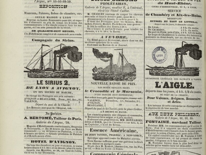 Au temps d'avant, les croisières sur le Rhône
