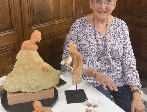 Colette Landais invitée d'honneur des Artistes Rhodaniens.