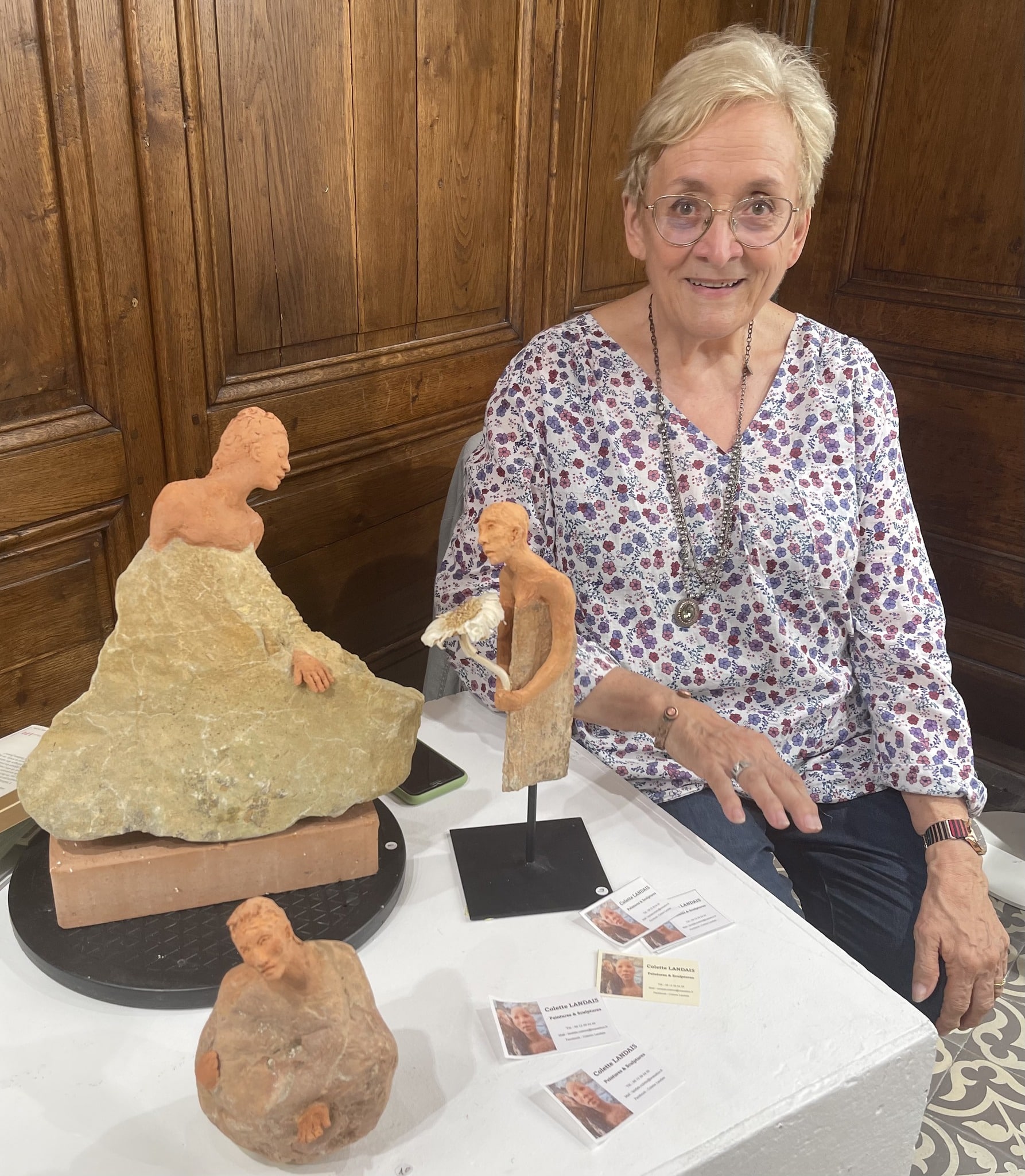 Colette Landais invitée d'honneur des Artistes Rhodaniens.