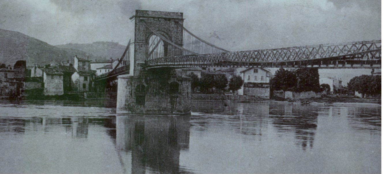 L'ancêtre du pont de Condrieu...