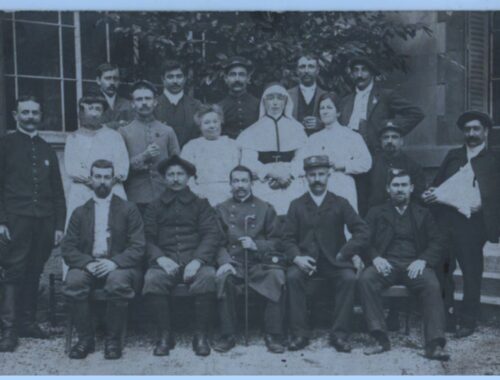 photographie de soldats à l'hôpital de Condrieu