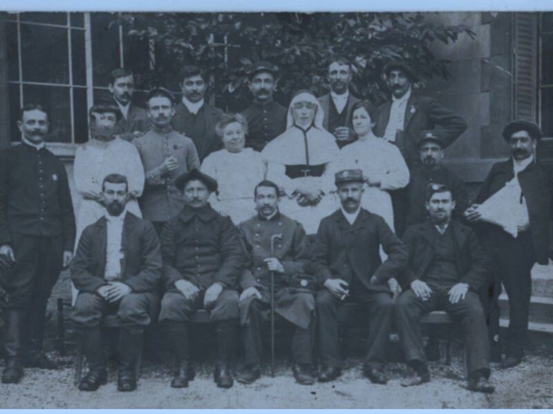 photographie de soldats à l'hôpital de Condrieu