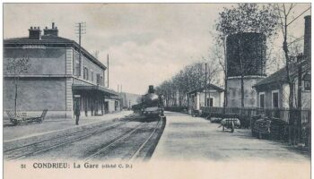 La gare de Condrieu au début du 20ème siècle
