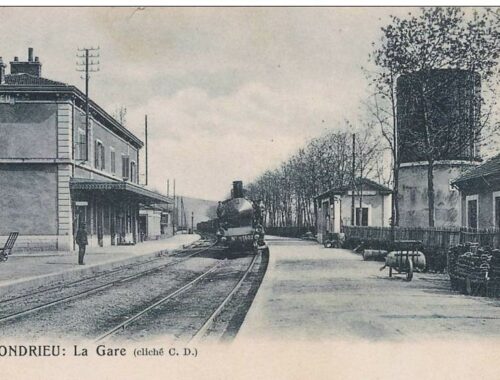 La gare de Condrieu au début du 20ème siècle