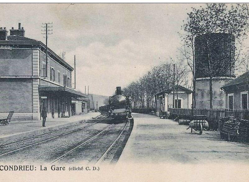 La gare de Condrieu au début du 20ème siècle