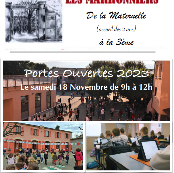 Portes ouvertes à l'Institution des Marronniers