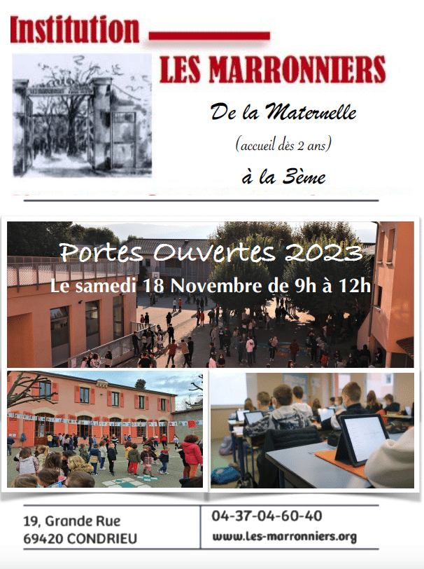 Portes ouvertes à l'Institution des Marronniers