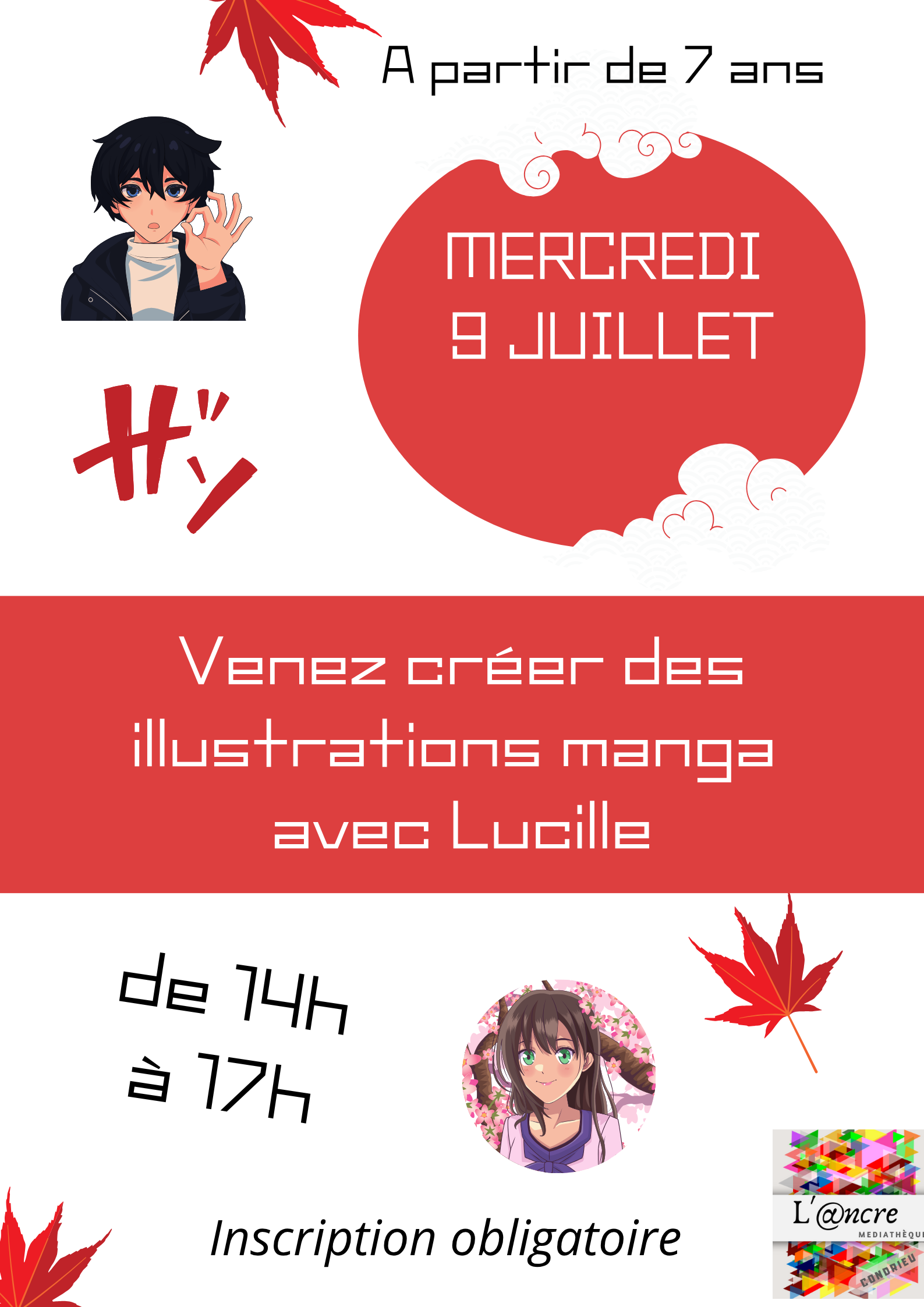 Atlier manga _ condrieu_ médiathèque